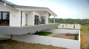 A view of the side of the Grand Designs house that AJN Steelstock supplied steel for