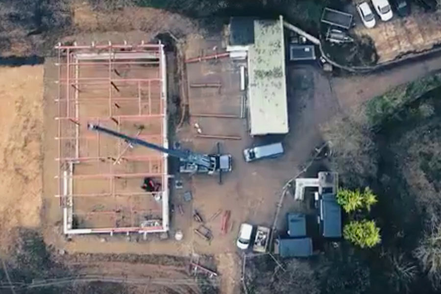 Northend Project - Henley - AJN Steelstock A drone shot of the Northend project that AJN Steelstock supplied steel for
