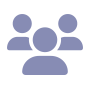 Assistance Programme employment benefit icon, three people