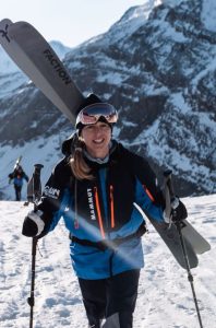 Doctors wearing AJN Steelstock sponsored gear climbing the mountains with skis