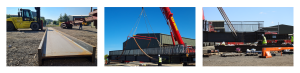 An AJN Steel stockholders beam being delivered and then tested once fabricated into a bridge