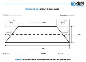 SKEW CUT (B) BEAMS & COLUMNS