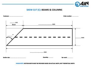 SKEW CUT (C) BEAMS & COLUMNS