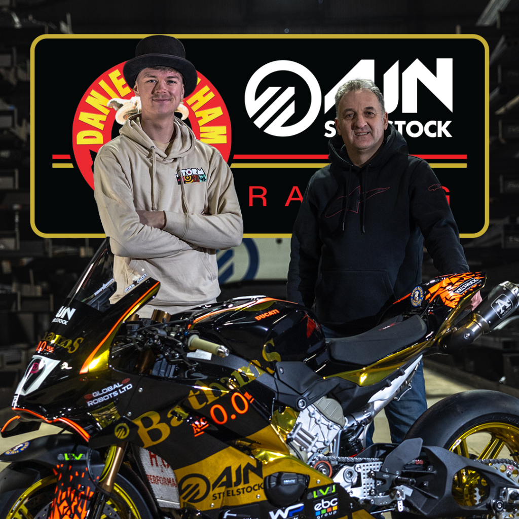 Bathams AJN Racing returns to British Superbikes in 2026 with Storm Stacey and Ducati.